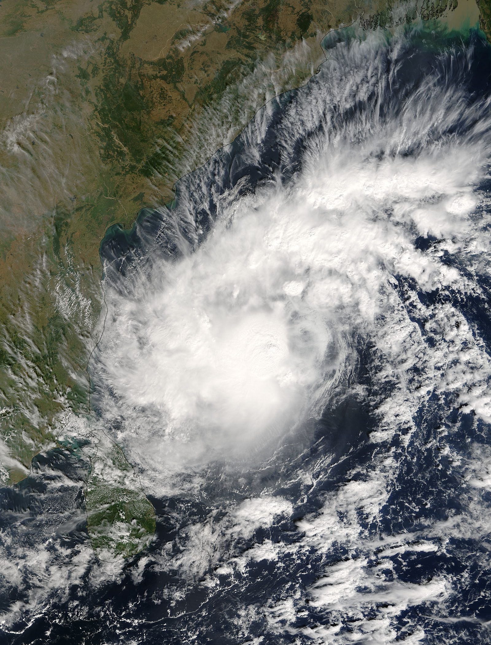 Tropical Cyclone Baaz approaching India and Sri Lanka - related image preview