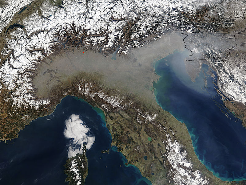 Haze in northern Italy - related image preview