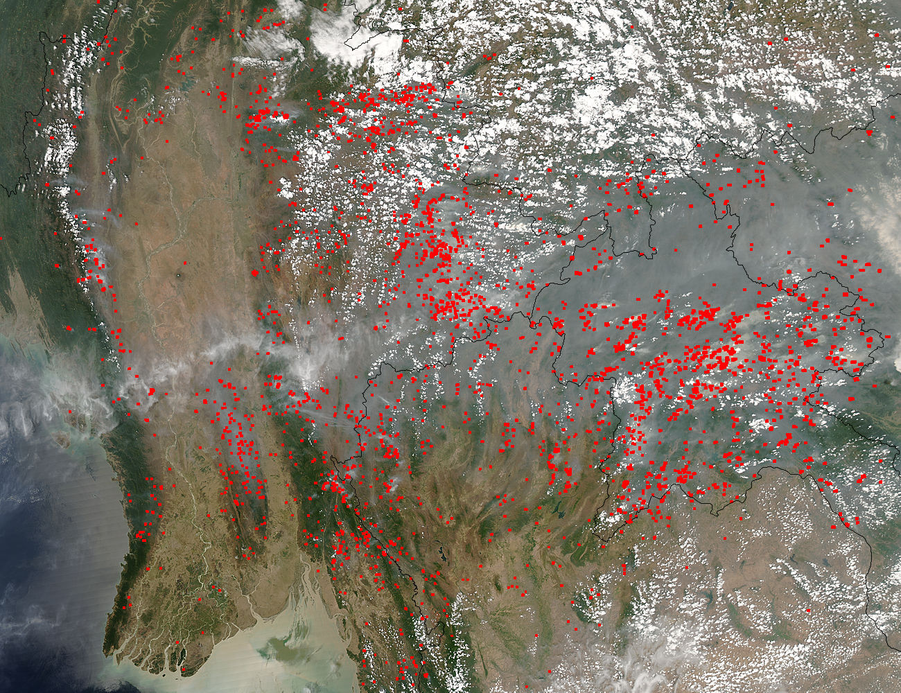 Fires across Southeast Asia - related image preview