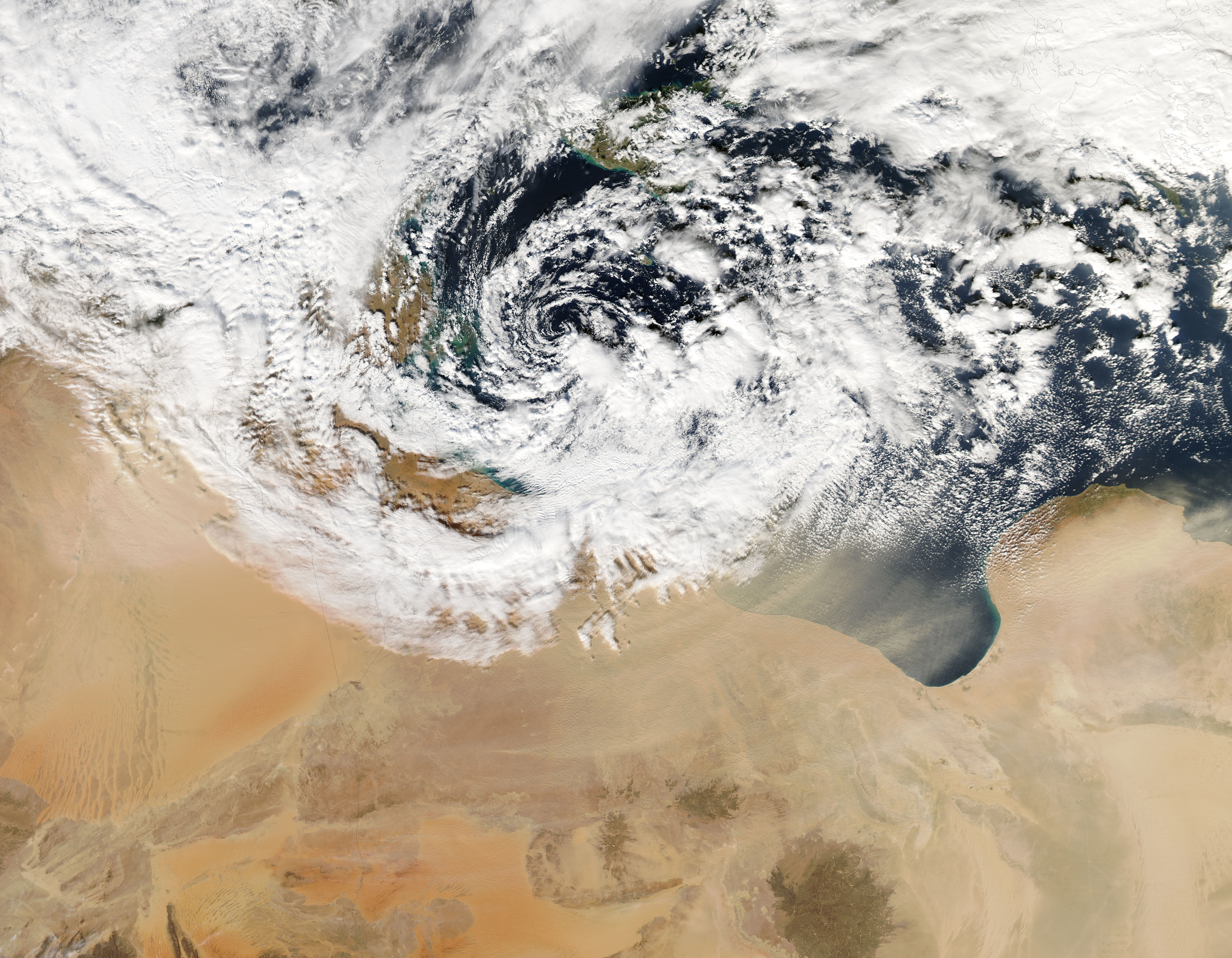 Dust storm over Libya - related image preview
