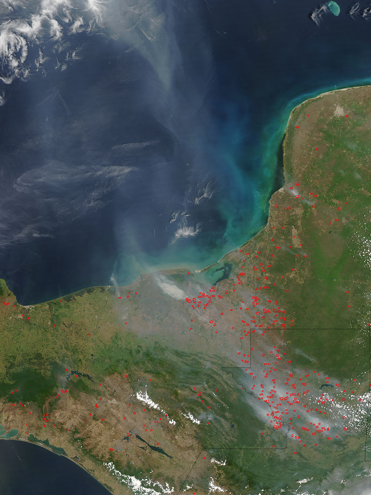 Fires and smoke in Mexico and Guatemala - related image preview