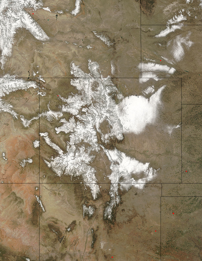 Spring snow in the Rockies - related image preview
