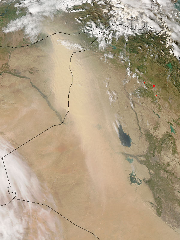 Dust storm in Iraq and Syria - related image preview