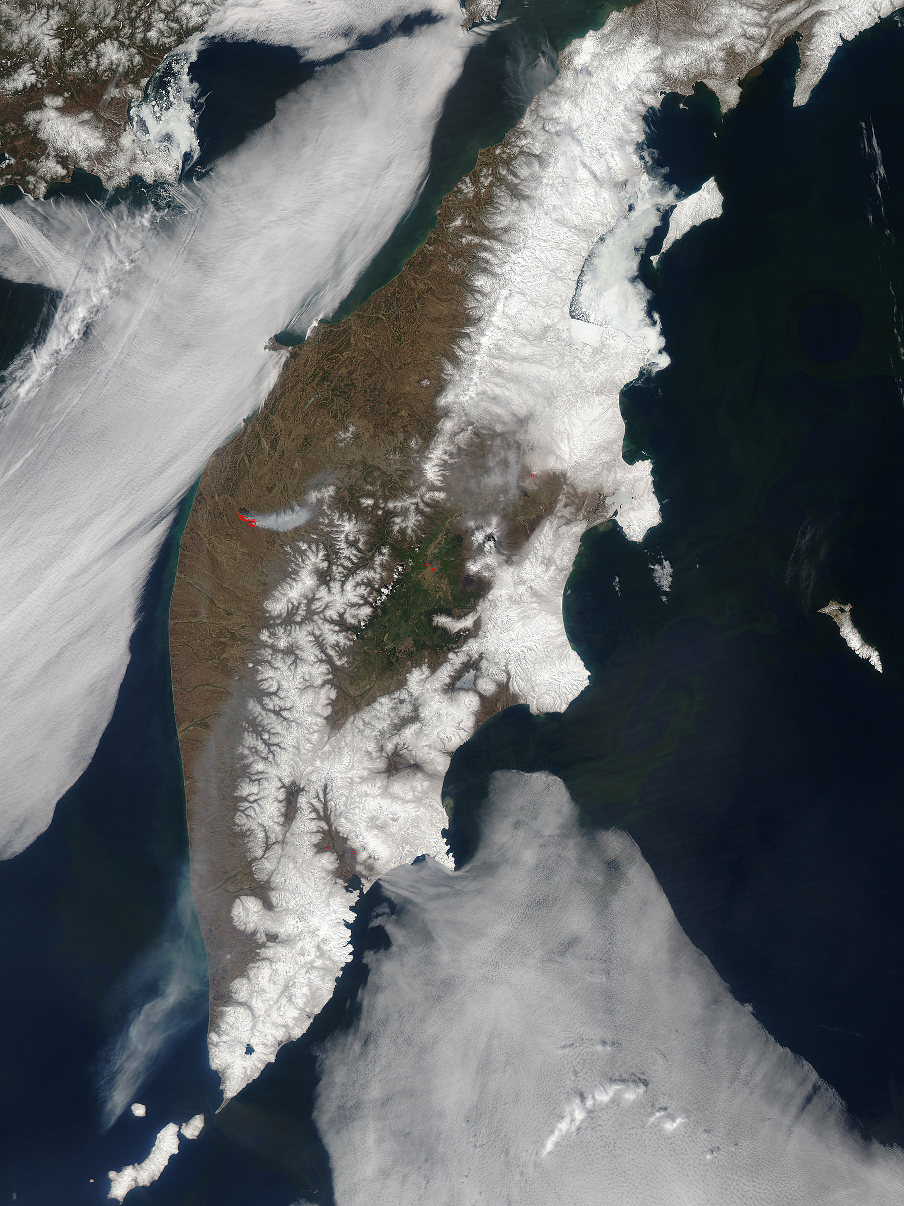 Fires and smoke on Kamchatka Peninsula, Eastern Russia - related image preview