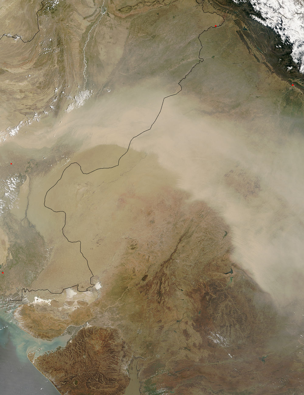 Dust Storm in Pakistan and India - related image preview