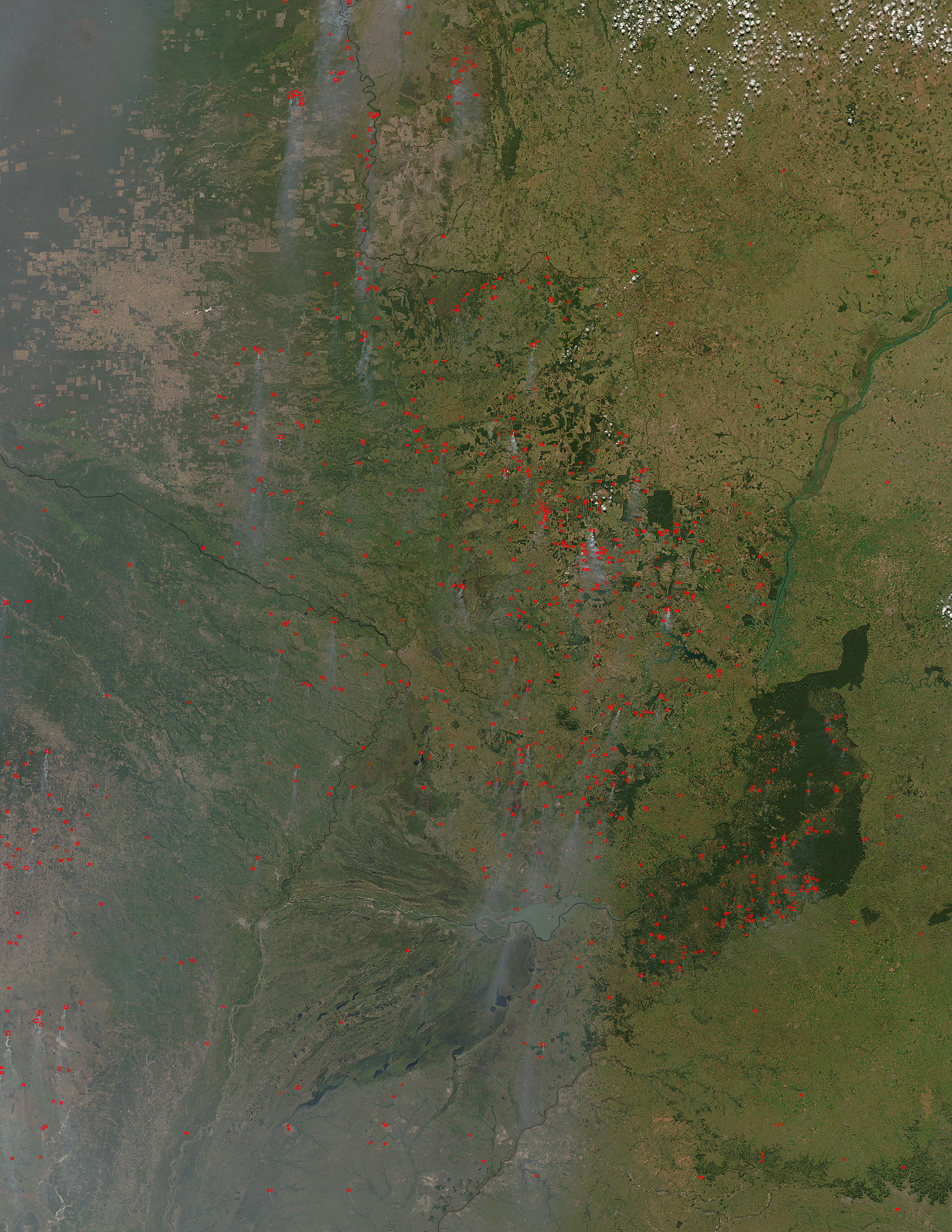 Fires in Central South America - related image preview