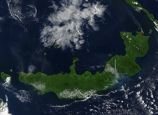 Eruptions of Ulawun, Langila, and Rabaul volcanoes, New Britain - related image preview