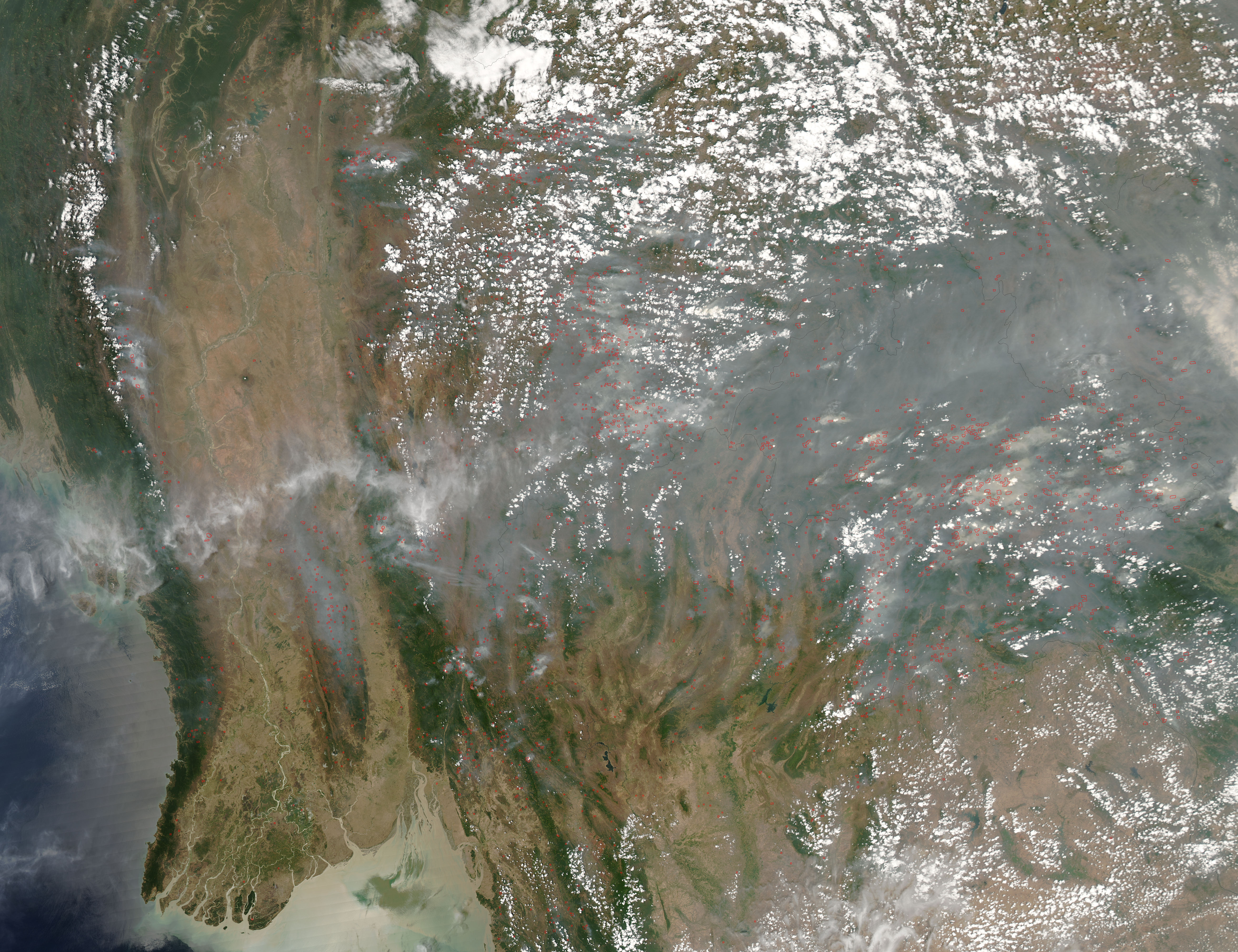 Smoke and Fires in Southeast Asia - related image preview