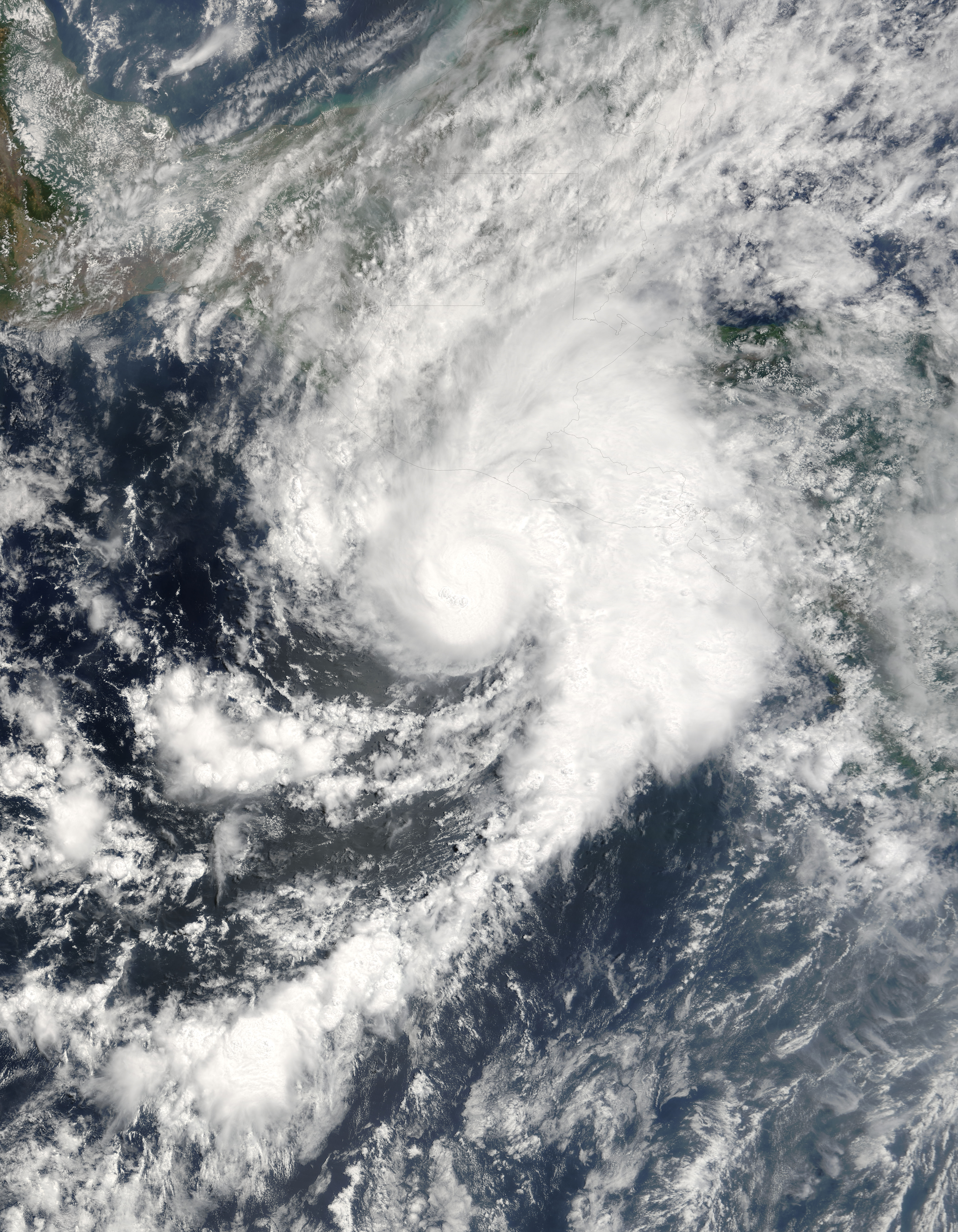 Hurricane Adiran (01E) approaching Central America - related image preview