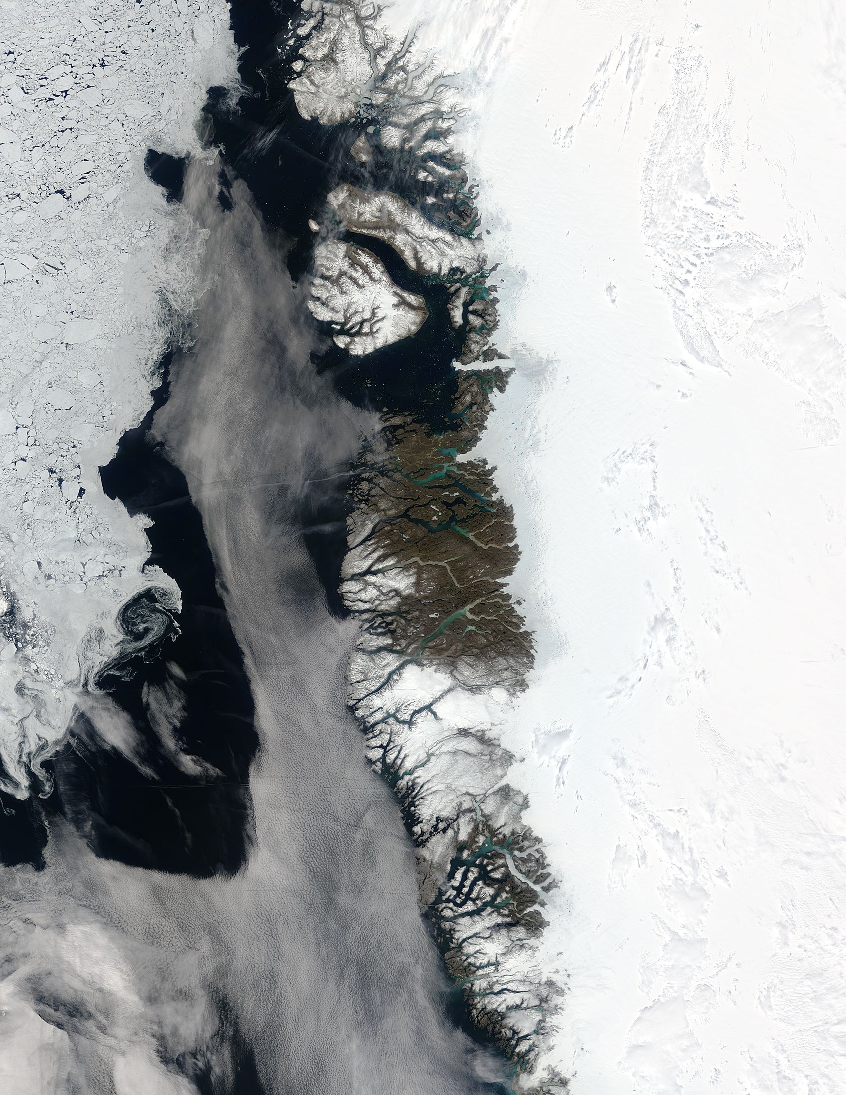 Meltwater ponds along Greenland West Coast - related image preview