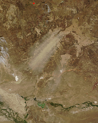 Dust storm in Kazakhstan - related image preview