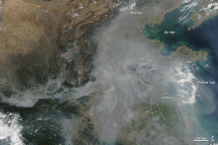 Haze over Eastern China