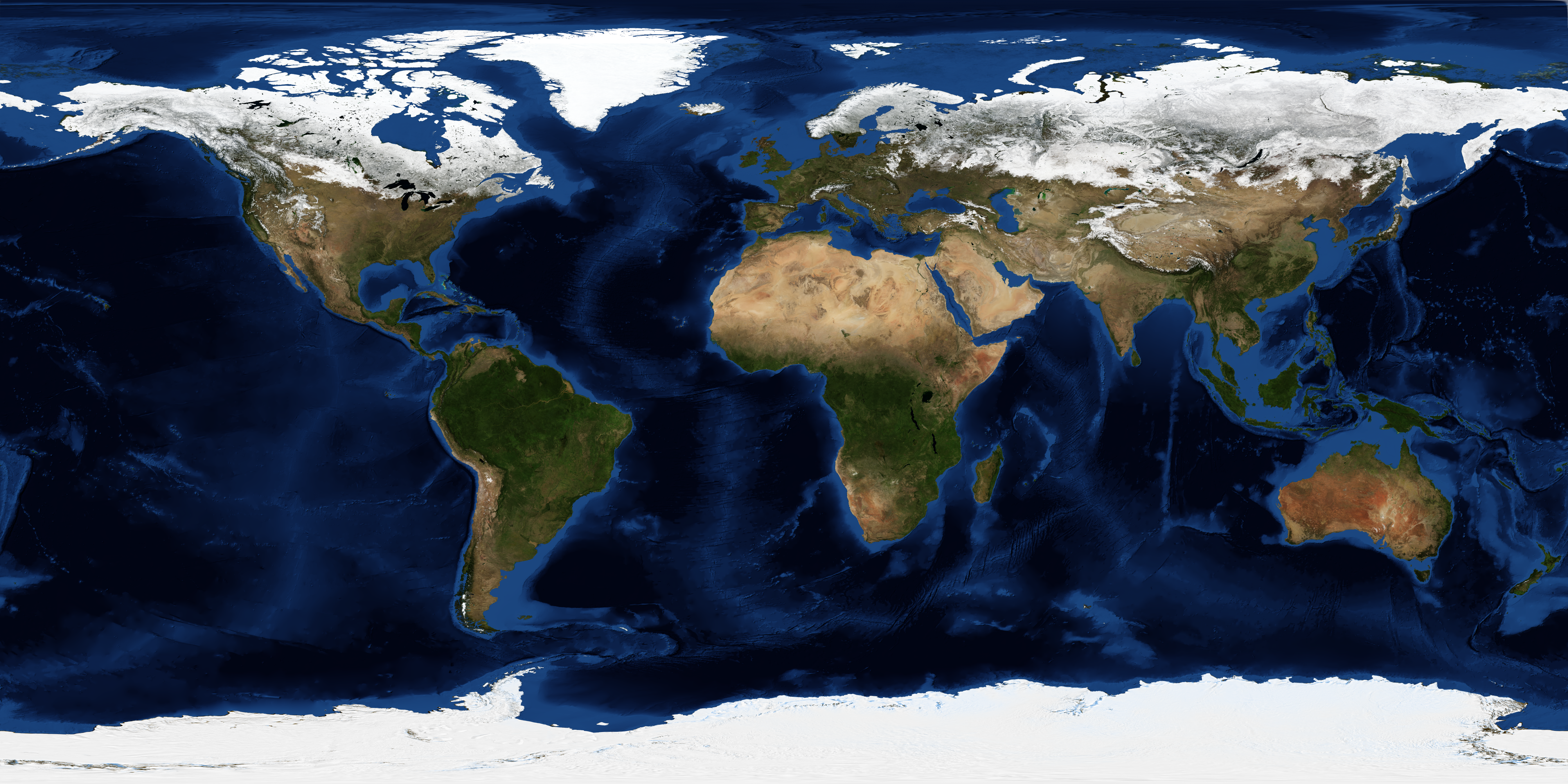 March, Blue Marble Next Generation w/ Topography and Bathymetry - related image preview