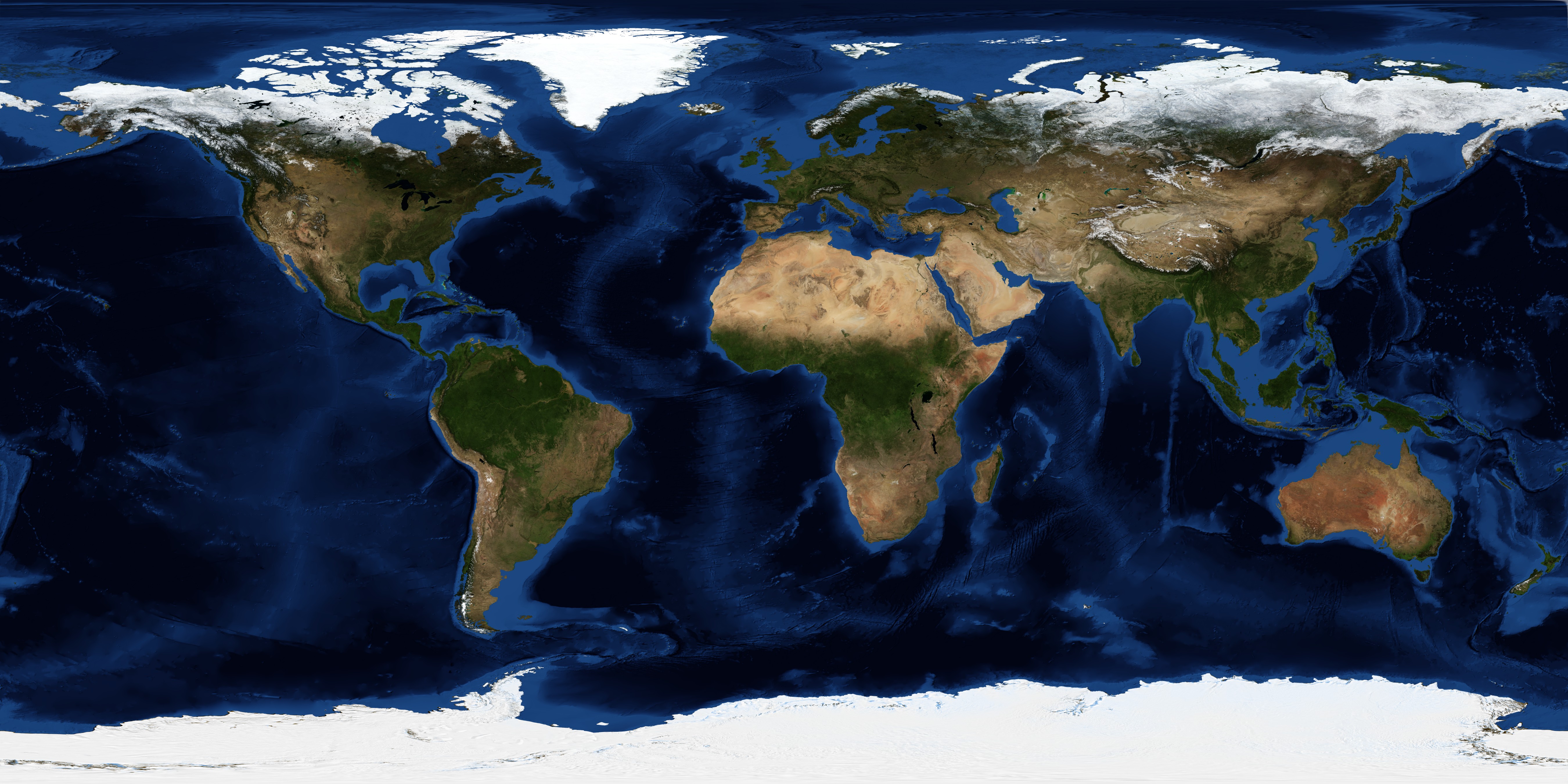 October, Blue Marble Next Generation w/ Topography and Bathymetry - related image preview