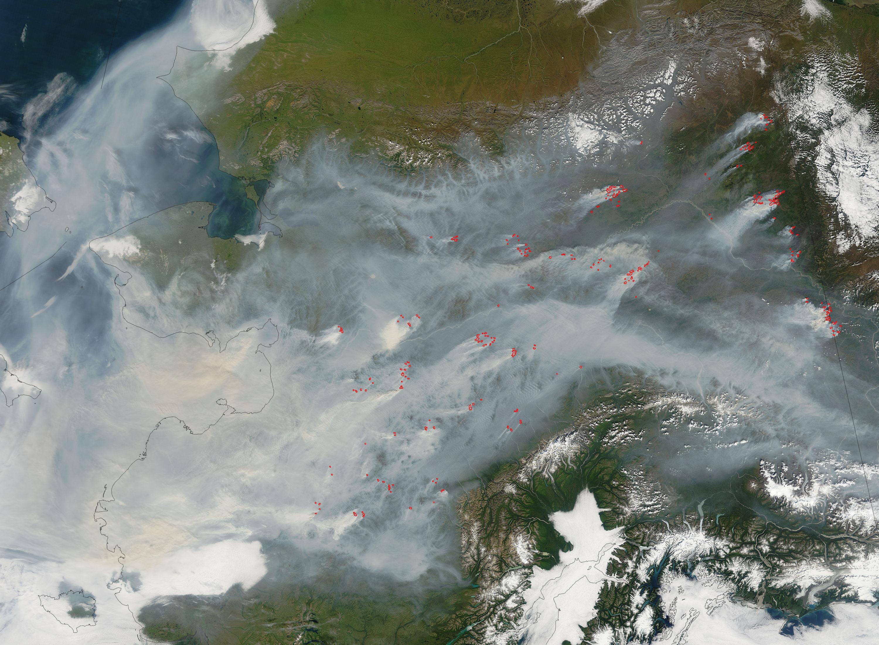 Fires and smoke in Alaska - related image preview