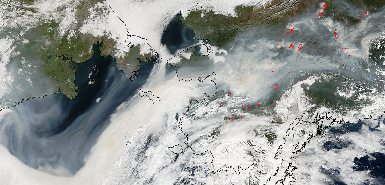 Smoke from Alaska fires - related image preview