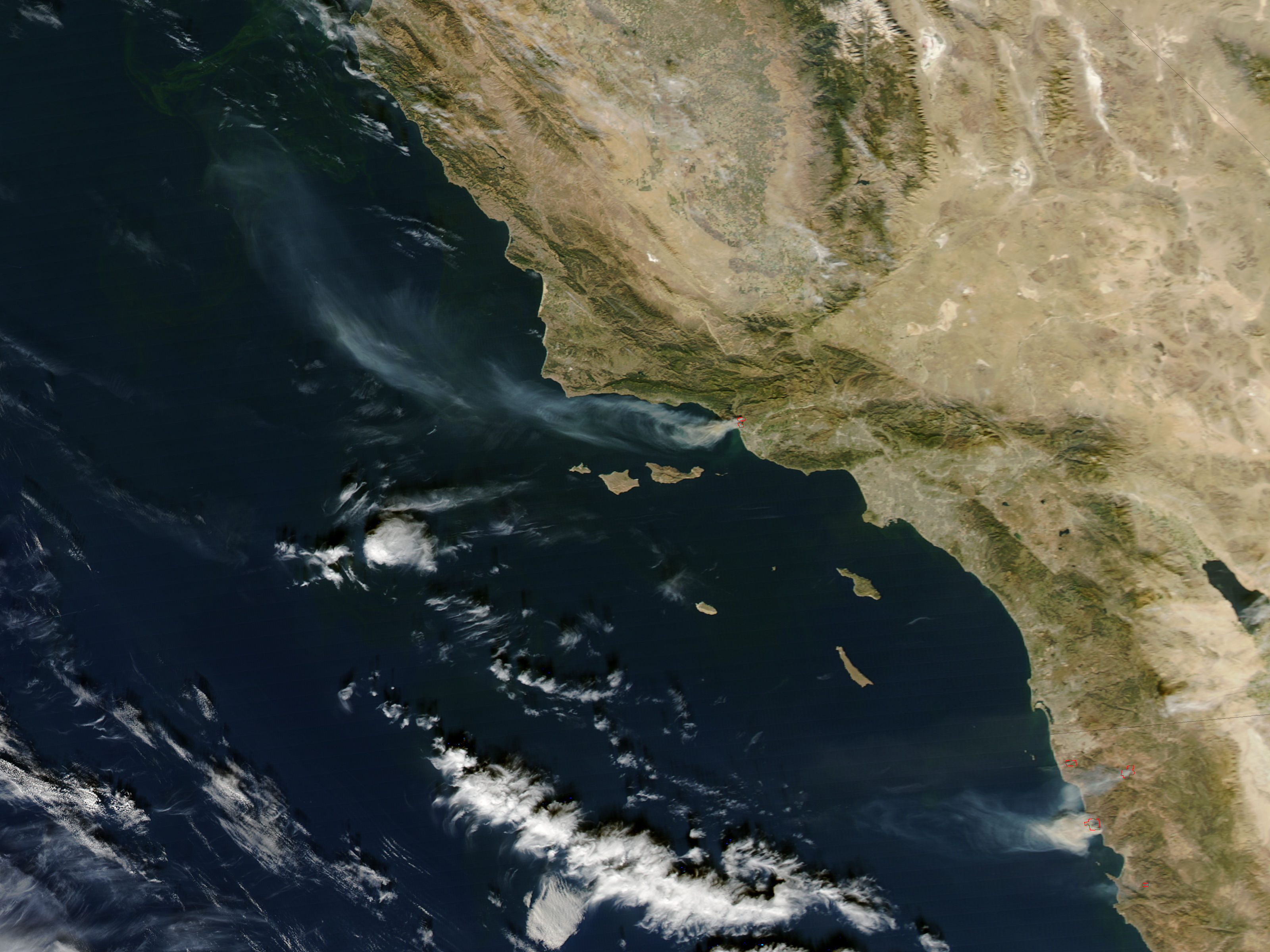 Fires in southern California and Baja California - related image preview