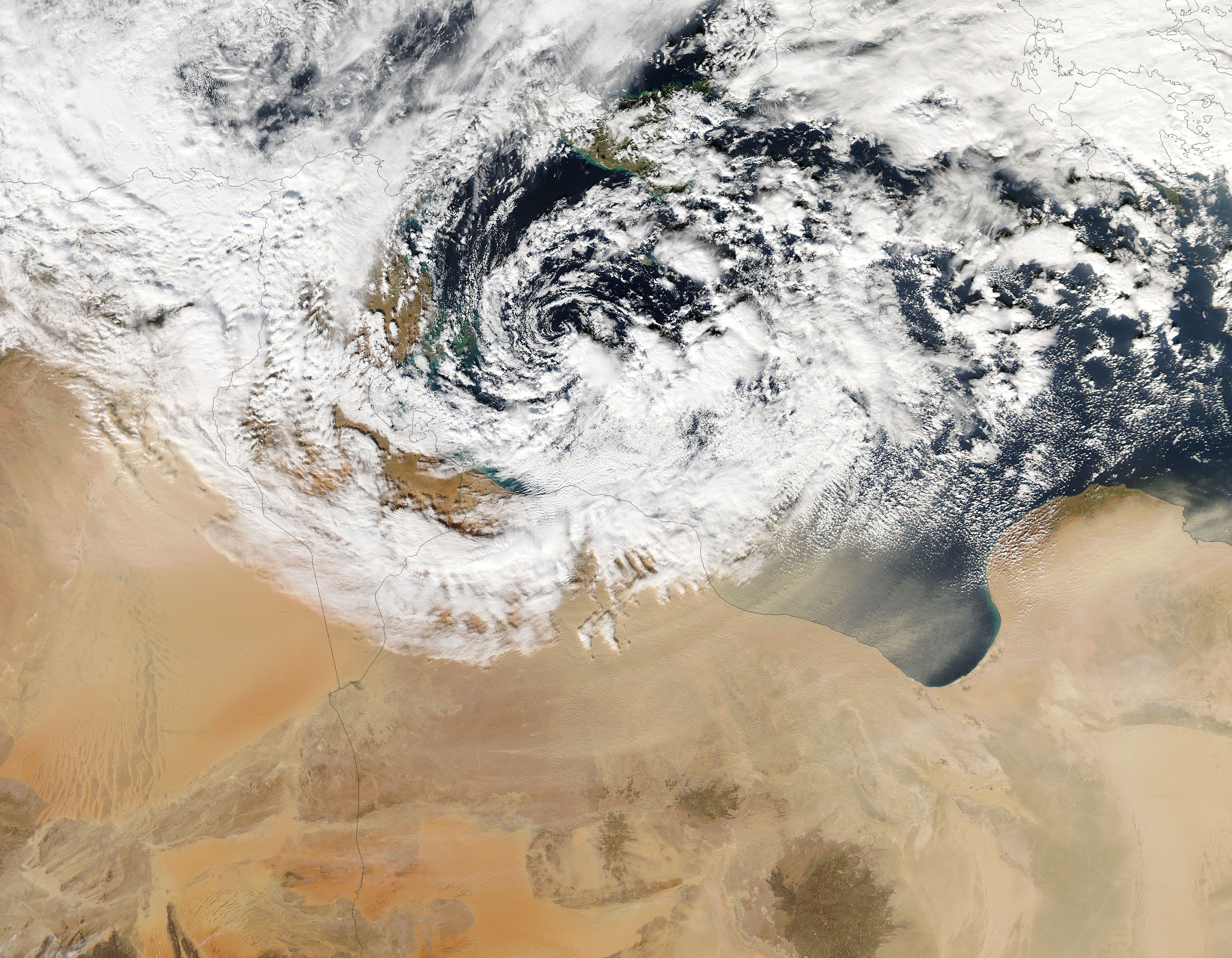 Dust storm over Libya - related image preview