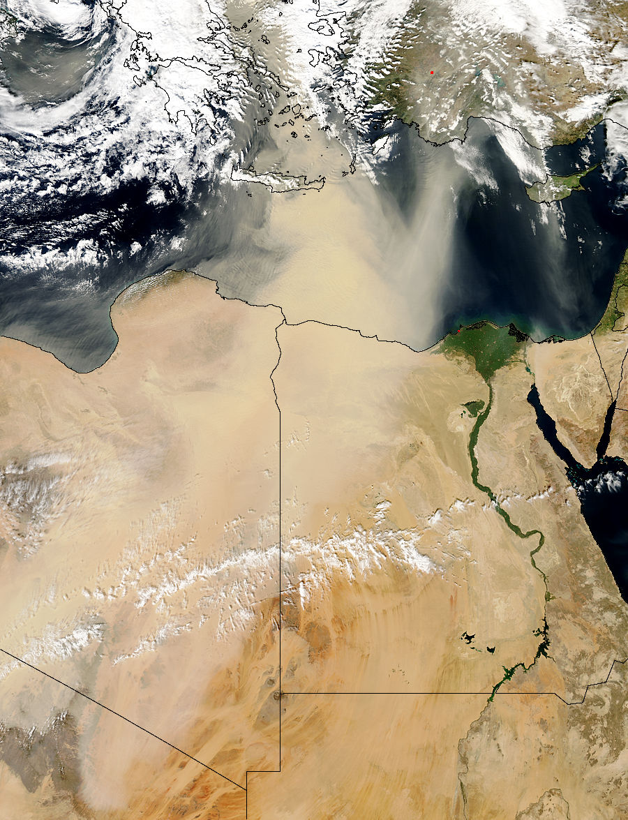 Dust storm in north Africa - related image preview