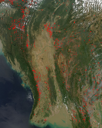 Fires in Myanmar and India - related image preview