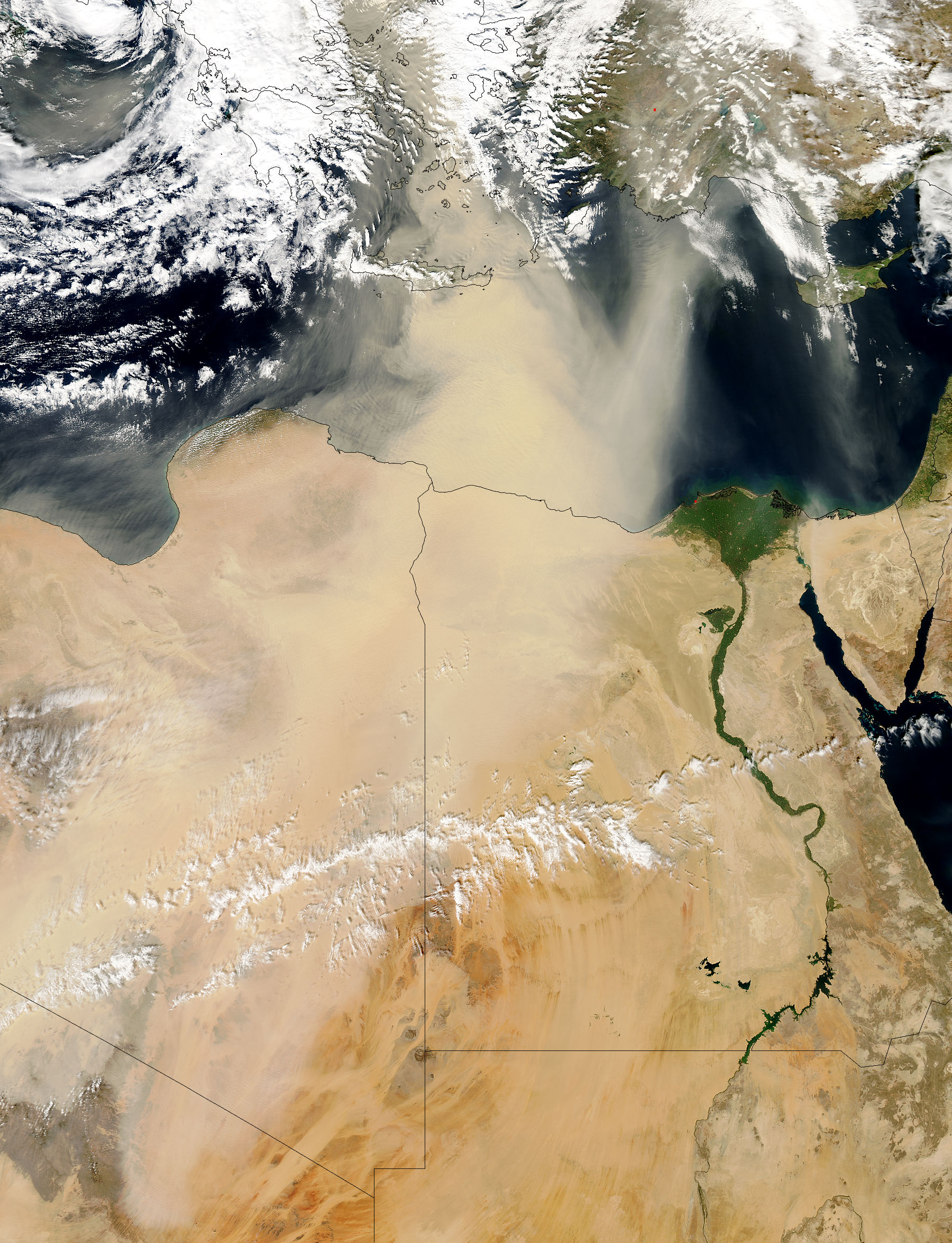 Dust storm in North Africa - related image preview