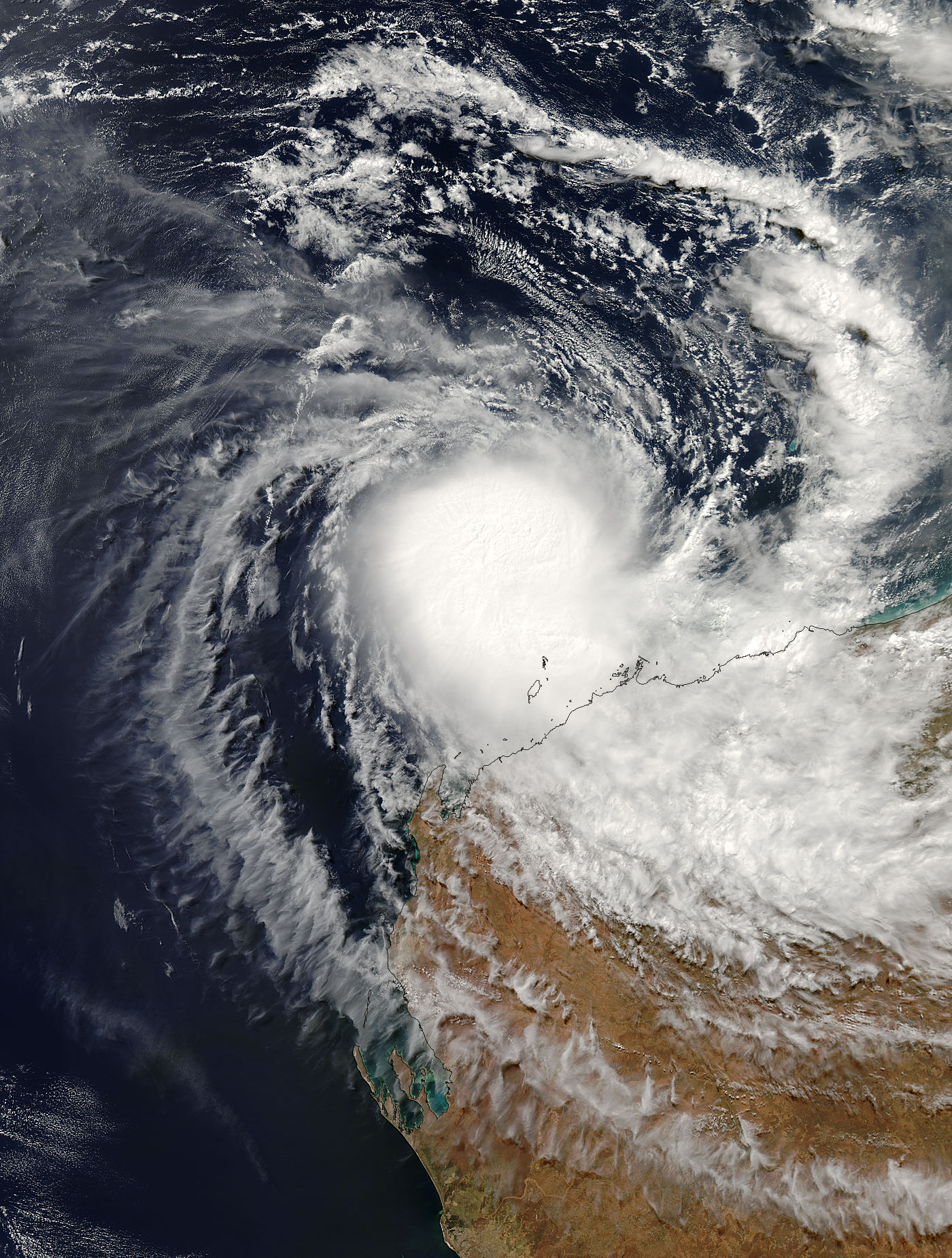 Cyclone Hubert over northwest Australia - related image preview