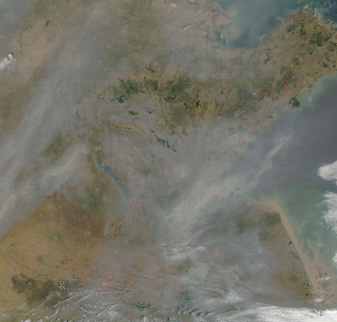 Fires and Haze in Eastern China - related image preview