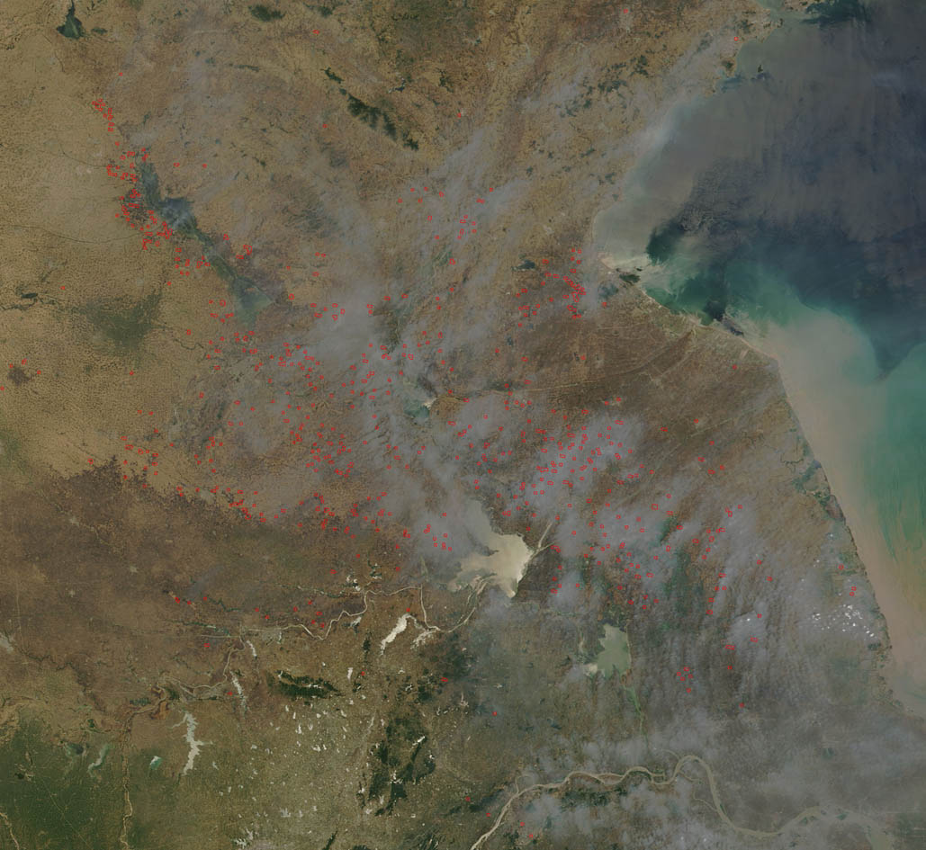 Fires in Eastern China - related image preview