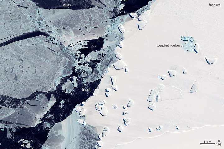 Sea Ice and Icebergs off East Antarctica - related image preview