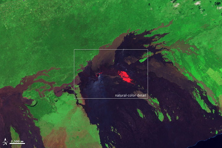 Fresh Lava Flows Surround Pu’u ‘O’o - related image preview