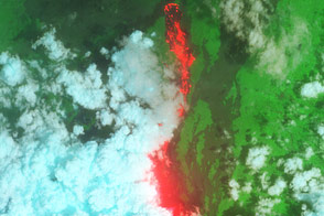 Nyamuragira Volcano Erupts