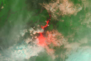 Nyamuragira Volcano Erupts