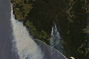 Bushfires in Southwestern Australia