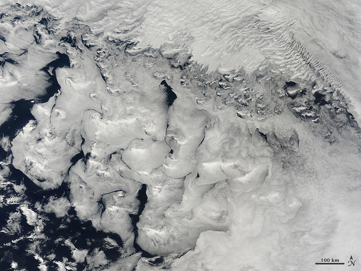 Clouds over the Indian Ocean