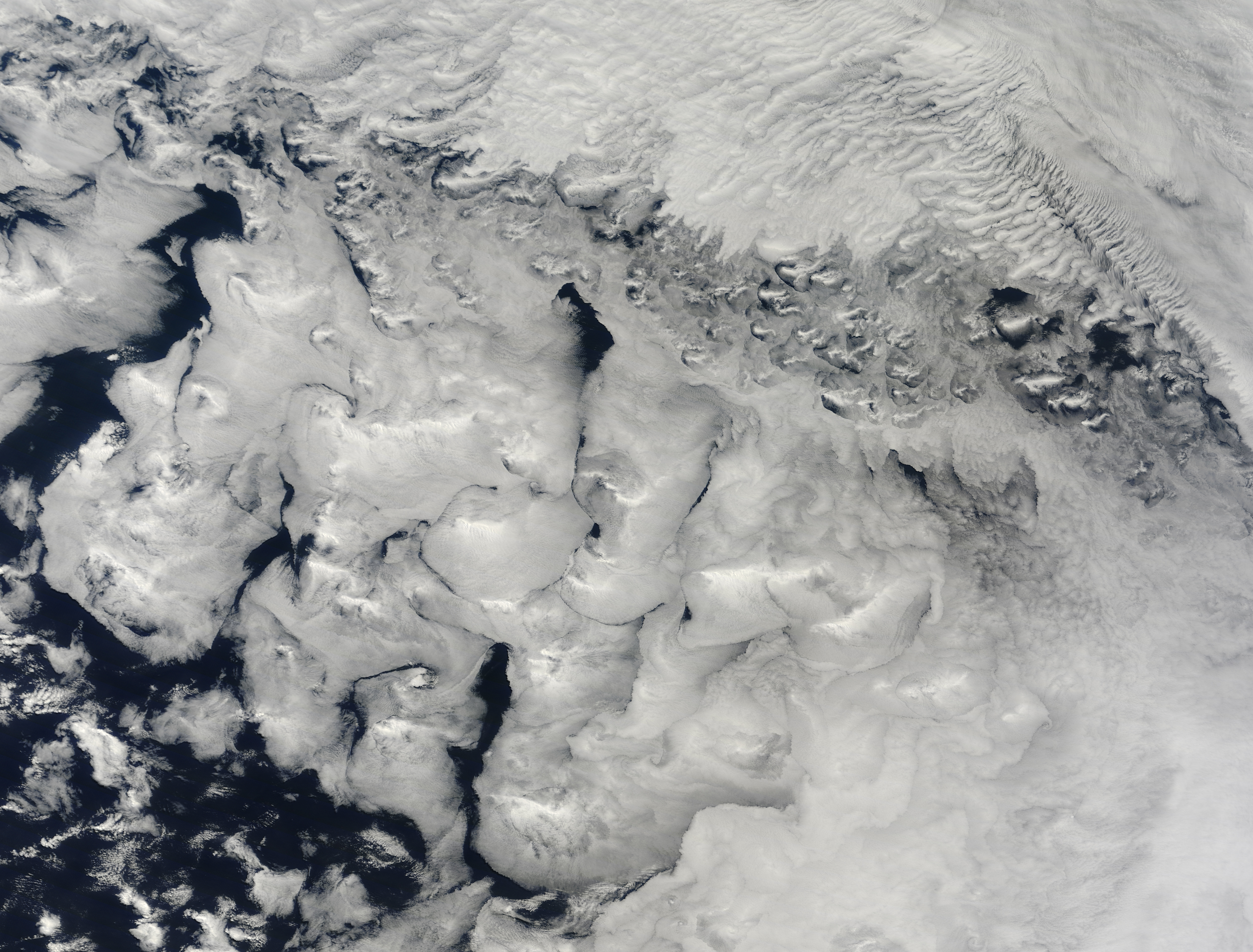 nimbostratus clouds from satellite