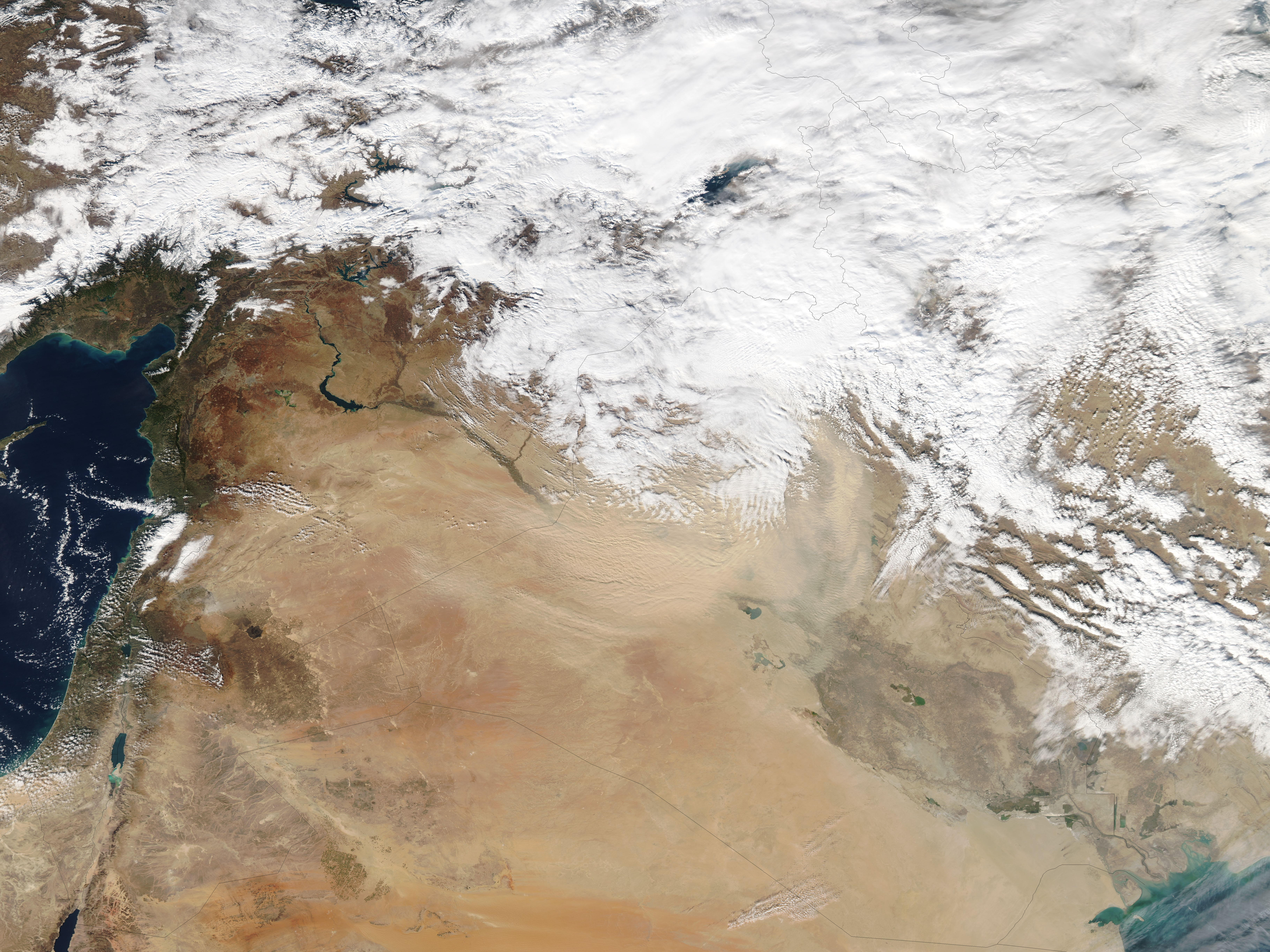 Dust Storm in Syria and Iraq - related image preview