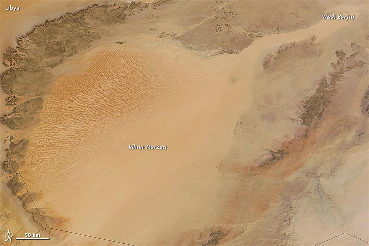 Sand Sea in Southwestern Libya