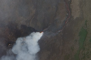 Lava Flow near Nyamuragira Volcano