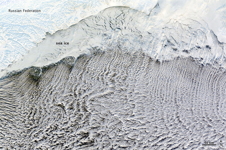 Cloud Streets over the Bering Sea - related image preview