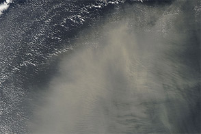 Dust over the Atlantic Ocean