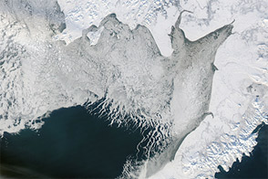 Sea Ice off Southwestern Alaska