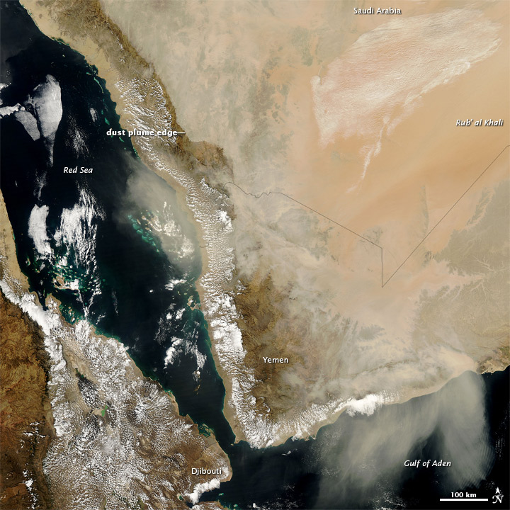 Dust over the Arabian Peninsula - related image preview