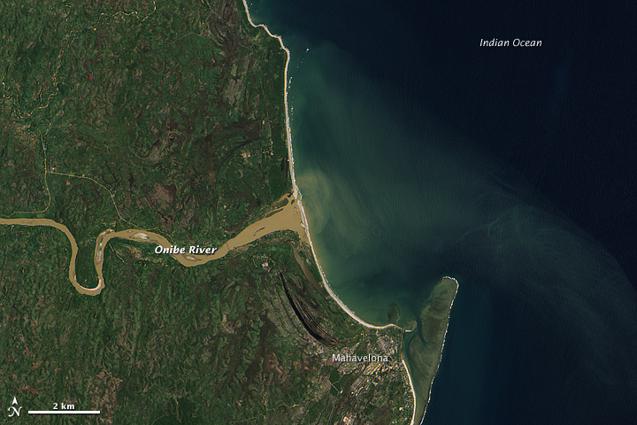 Thick Sediment in Madagascar’s Onibe River