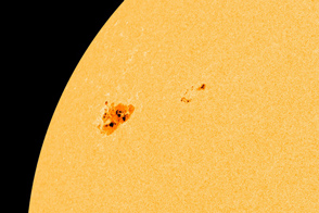 Sunspot and Flare, March 2012