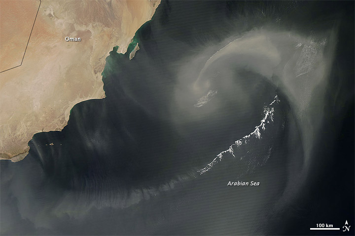 Dust off the Coast of Oman