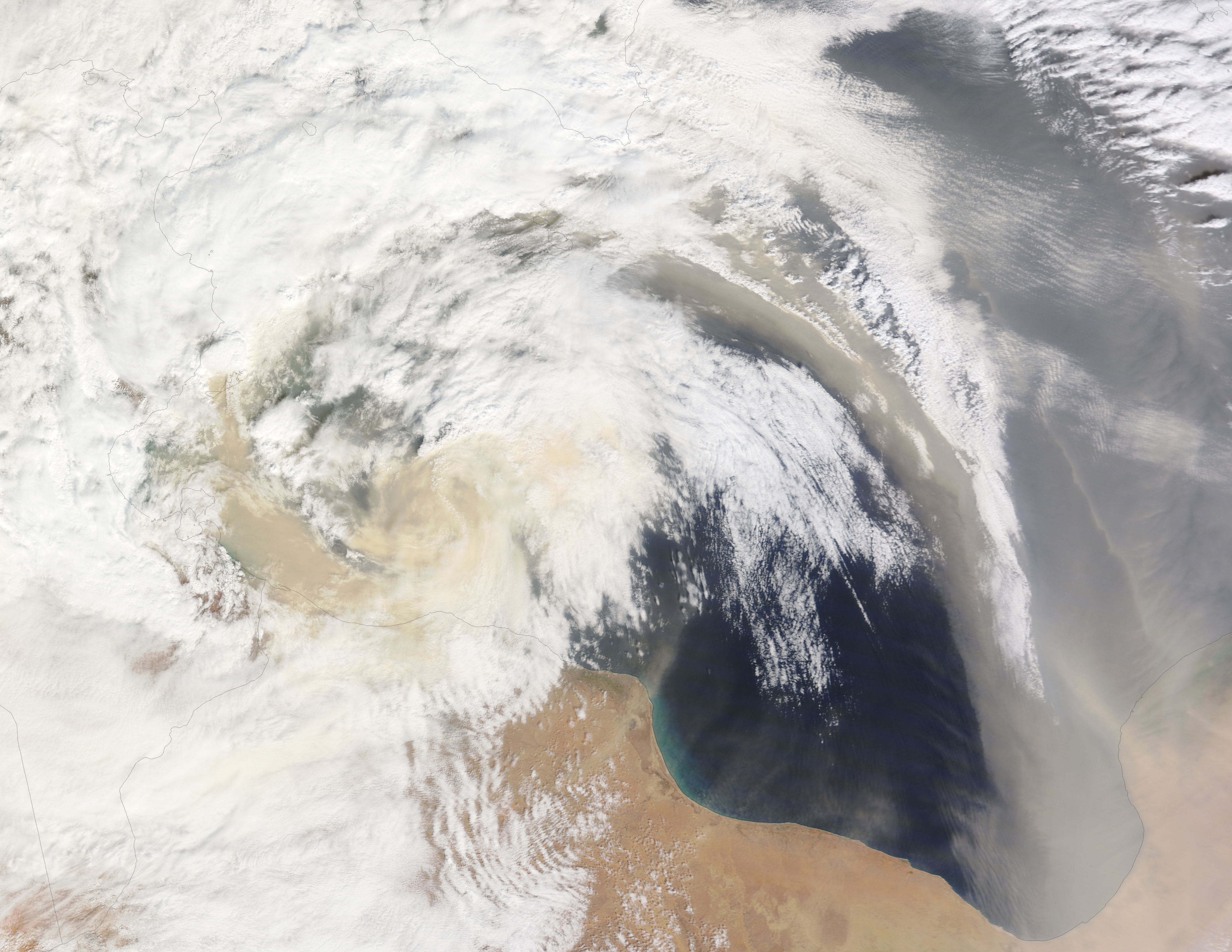 Dust over the Mediterranean Sea - related image preview