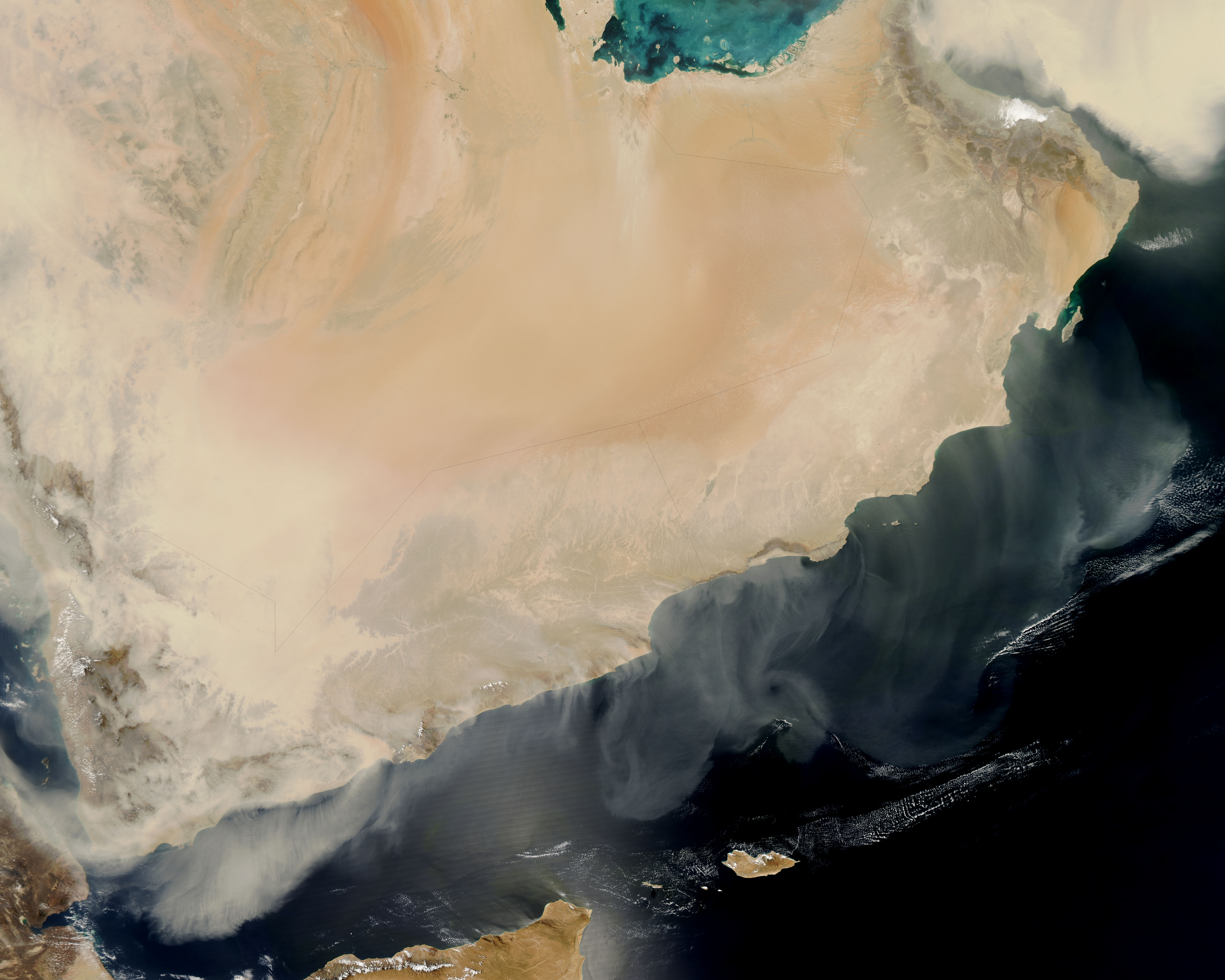 Dust over the Gulf of Aden - related image preview