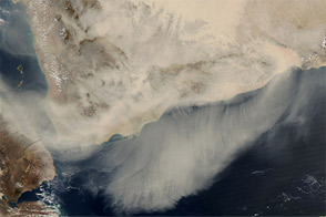 Dust over the Gulf of Aden