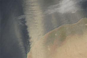 Dust off the Libya Coast