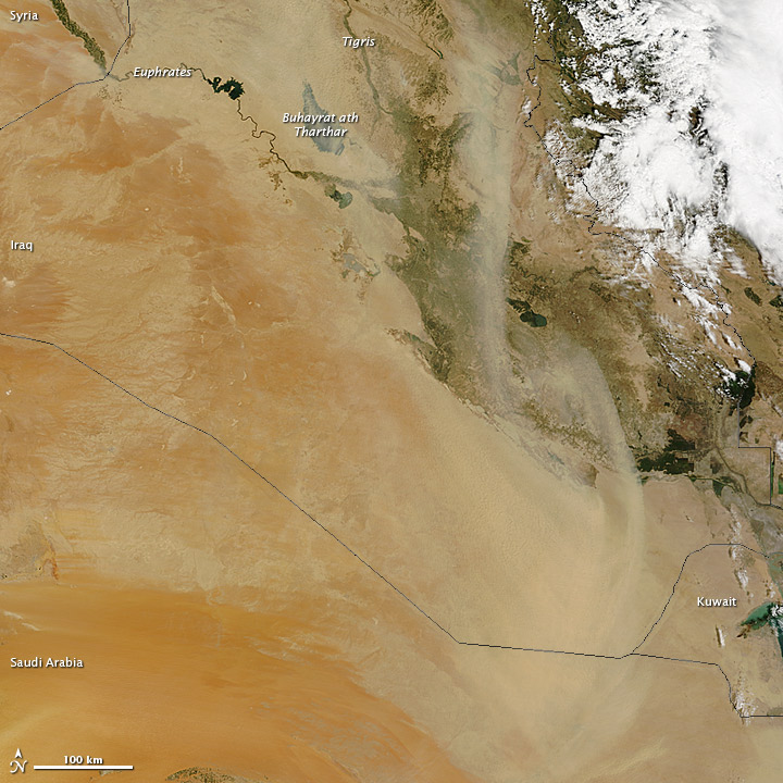 Dust over Iraq